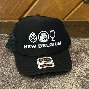 New Belgium brewing beer company NWT black trucker hat